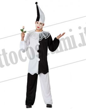 Costume PIERROT con pom pom